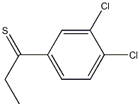 1-(3,4-dichlorophenyl)propane-1-thione 结构式