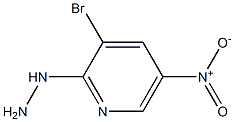 1-(3-bromo-5-nitropyridin-2-yl)hydrazine 结构式