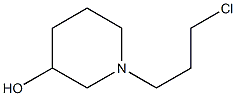 1-(3-chloropropyl)piperidin-3-ol 结构式