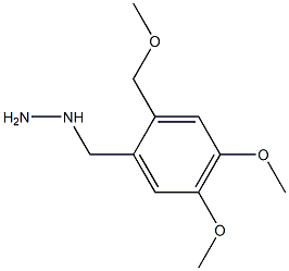 1-(4,5-dimethoxy-2-(methoxymethyl)benzyl)hydrazine 结构式