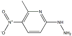 1-(6-methyl-5-nitropyridin-2-yl)hydrazine 结构式