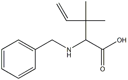 2-(benzylamino)-3,3-dimethylpent-4-enoic acid 结构式