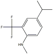 2-(trifluoromethyl)-4-isopropyl-N-methylbenzenamine 结构式