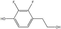 2,3-Difluoro-4-(2-hydroxy-ethyl)-phenol 结构式