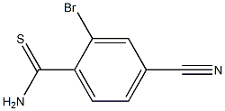 2-bromo-4-cyanobenzothioamide 结构式