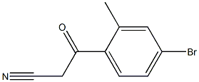 3-(4-bromo-2-methylphenyl)-3-oxopropanenitrile 结构式