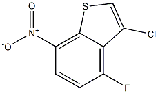 3-chloro-4-fluoro-7-nitrobenzo[b]thiophene 结构式