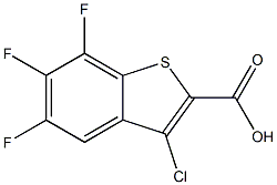 3-chloro-5,6,7-trifluorobenzo[b]thiophene-2-carboxylic acid 结构式