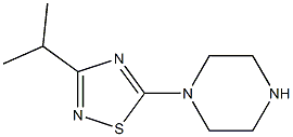 3-isopropyl-5-(piperazin-1-yl)-1,2,4-thiadiazole 结构式