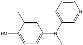 4-((pyridin-3-yl)methylamino)-2-methylphenol 结构式