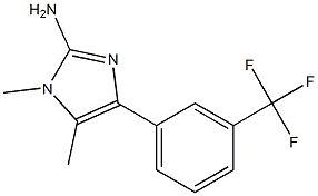4-(3-trifluoromethylphenyl)-1,5-dimethyl-1H-imidazol-2-amine 结构式