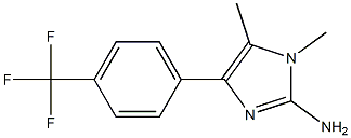 4-(4-trifluoromethylphenyl)-1,5-dimethyl-1H-imidazol-2-amine 结构式