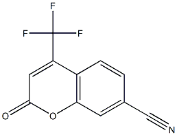 4-(trifluoromethyl)-2-oxo-2H-chromene-7-carbonitrile 结构式