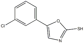 5-(3-CHLOROPHENYL)-1,3-OXAZOLE-2-THIOL 结构式