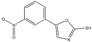 5-(3-NITROPHENYL)-1,3-OXAZOLE-2-THIOL 结构式