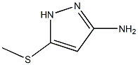 5-(methylthio)-1H-pyrazol-3-amine 结构式