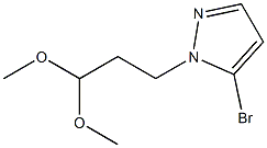 5-bromo-1-(3,3-dimethoxypropyl)-1H-pyrazole 结构式