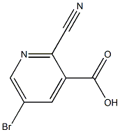 5-bromo-2-cyanopyridine-3-carboxylic acid 结构式