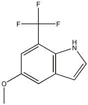 7-(trifluoromethyl)-5-methoxy-1H-indole 结构式