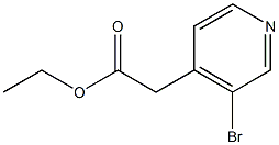 ethyl 2-(3-bromopyridin-4-yl)acetate 结构式