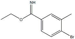 ethyl 4-bromo-3-methylbenzimidate 结构式