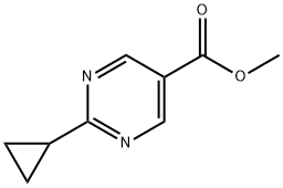 methyl 2-cyclopropylpyrimidine-5-carboxylate 结构式