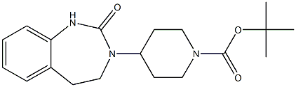 tert-butyl 4-(2-oxo-4,5-dihydro-1H-benzo[d][1,3]diazepin-3(2H)-yl)piperidine-1-carboxylate 结构式