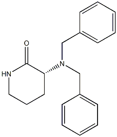 (R)-3-N,N-Dibenzylaminopiperidin-2-one 结构式