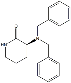 (S)-3-N,N-Dibenzylaminopiperidin-2-one 结构式