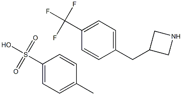 3-(4-(trifluoromethyl)benzyl)azetidine 4-methylbenzenesulfonate 结构式