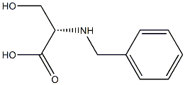 (S)-2-(benzylamino)-3-hydroxypropanoic acid 结构式