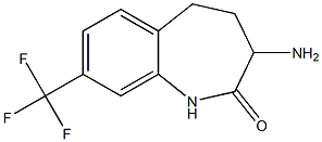 3-amino-8-(trifluoromethyl)-1H,3H,4H,5H-benzo[f]azepin-2-one 结构式