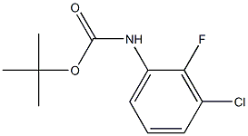 N-BOC-3-chloro-2-fluoroaniline 结构式