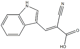 2-Cyano-3-(1H-Indol-3-Yl)Acrylic Acid 结构式