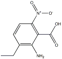 2-amino-3-ethyl-6-nitrobenzoic acid 结构式