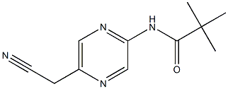 N-(5-(cyanomethyl)pyrazin-2-yl)pivalamide 结构式