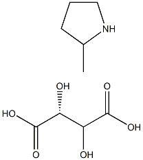 (R)-2-甲基吡咯烷-L-酒石酸盐 结构式