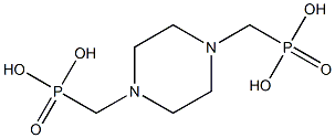 [4-(phosphonomethyl)piperazin-1-yl]methylphosphonic acid 结构式