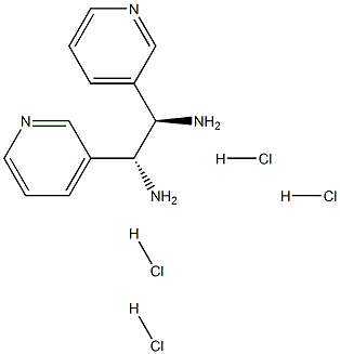 (R,R)-1,2-二(3-吡啶)-1,2-乙二胺四盐酸盐 结构式