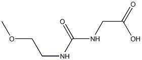 ({[(2-methoxyethyl)amino]carbonyl}amino)acetic acid 结构式