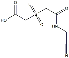 ({2-[(cyanomethyl)amino]-2-oxoethyl}sulfonyl)acetic acid 结构式