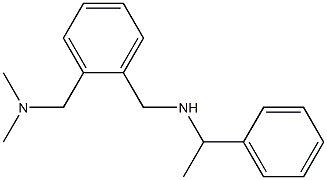 ({2-[(dimethylamino)methyl]phenyl}methyl)(1-phenylethyl)amine 结构式