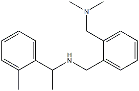 ({2-[(dimethylamino)methyl]phenyl}methyl)[1-(2-methylphenyl)ethyl]amine 结构式