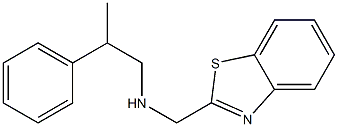 (1,3-benzothiazol-2-ylmethyl)(2-phenylpropyl)amine 结构式