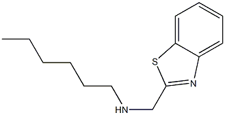(1,3-benzothiazol-2-ylmethyl)(hexyl)amine 结构式