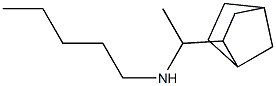 (1-{bicyclo[2.2.1]heptan-2-yl}ethyl)(pentyl)amine 结构式