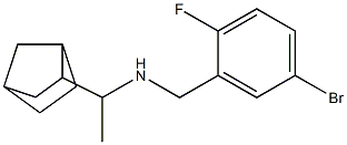 (1-{bicyclo[2.2.1]heptan-2-yl}ethyl)[(5-bromo-2-fluorophenyl)methyl]amine 结构式