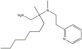 (1-amino-2-methylnonan-2-yl)(methyl)[2-(pyridin-2-yl)ethyl]amine 结构式