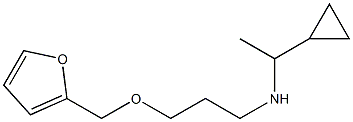 (1-cyclopropylethyl)[3-(furan-2-ylmethoxy)propyl]amine 结构式