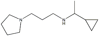 (1-cyclopropylethyl)[3-(pyrrolidin-1-yl)propyl]amine 结构式